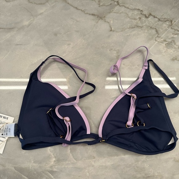 NWT! L*Space Seamless Finneas purple and blue Bikini Top. Medium $106 - Picture 4 of 5